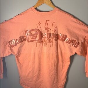 Disney Spirit Jersey Walt Disney World Peach Punch Long Sleeve Shirt Size S